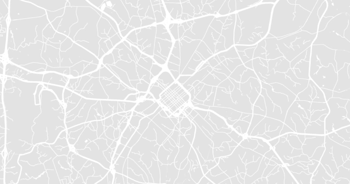 Graphic map of Charlotte, NC.