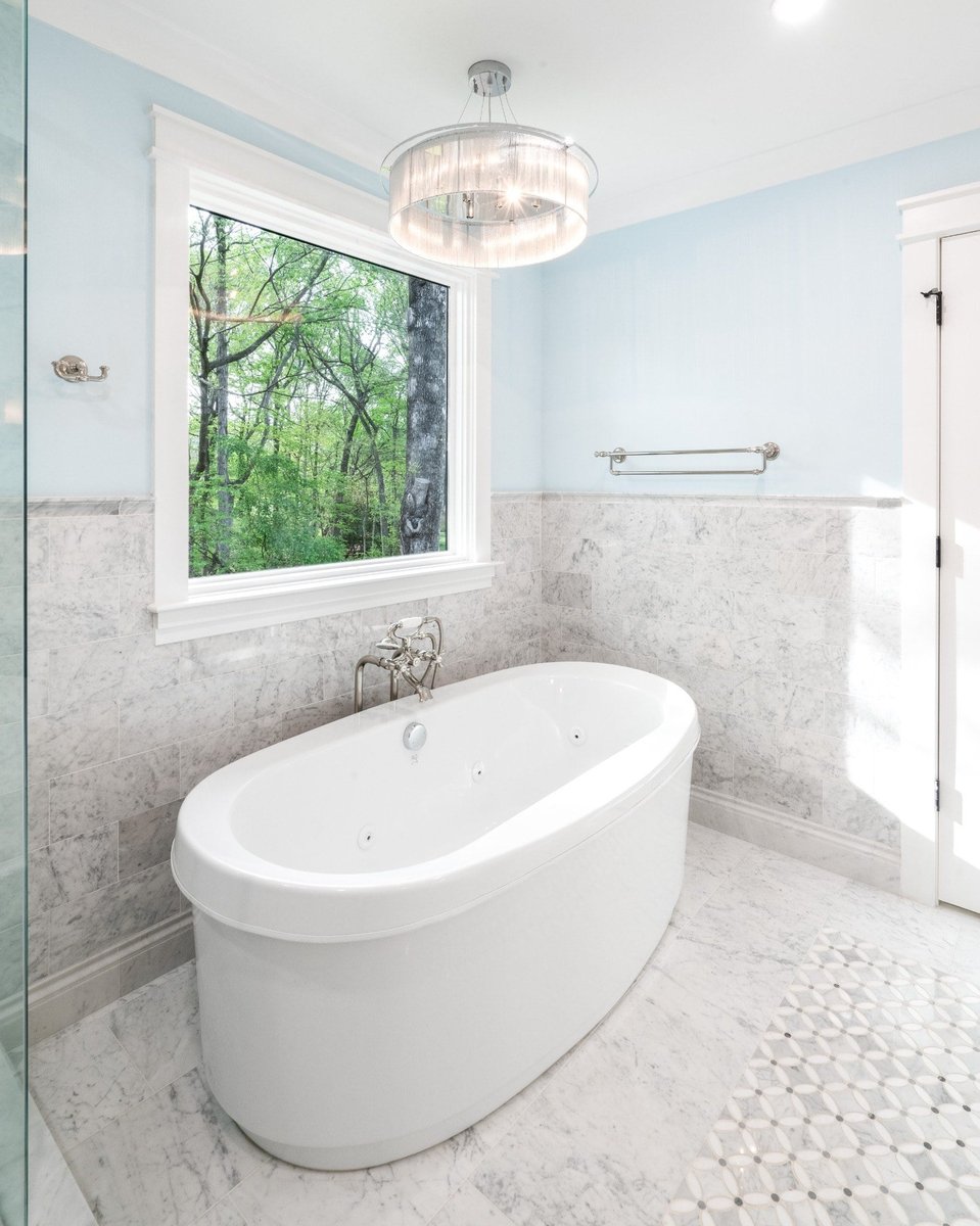 charlotte nc custom home freestanding tub bathroom