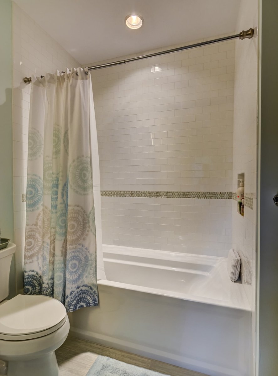 white subway tile bathtub and shower in charlotte nc whole home remodel