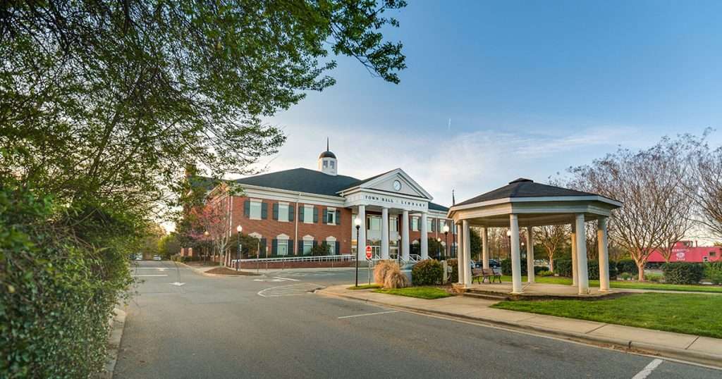 Matthews, NC town hall and library